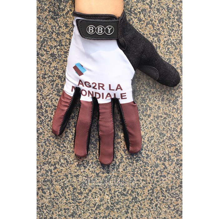 2020 Ag2r La Mondiale Full Finger Gloves Cycling